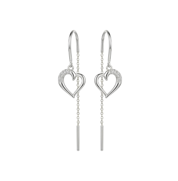 Love Story ørehænger sølv , fra Christina Jewelry & Watches